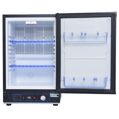 SMAD Compact Fridge 3-Way -  40L, Convenient and Versatile Mini Refrigerator for Campervan, Caravan, Motorhome, Hotel - AC/DC/GAS, 0-10°C, LED Light