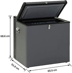 Congelador de gas Smad 70L: Triple suministro de energía, funcionamiento silencioso, portátil para acampar y viajar