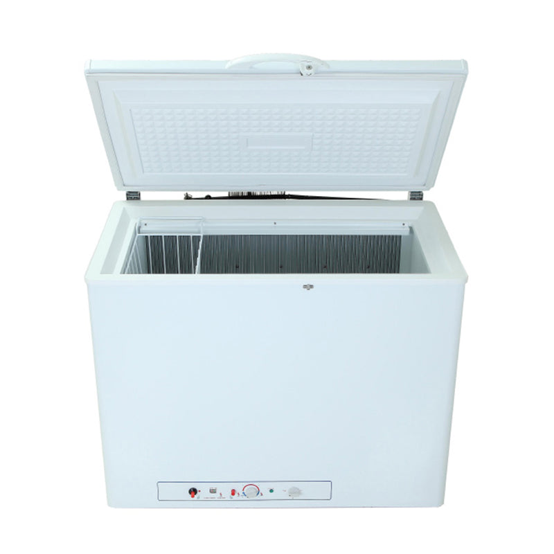 SMAD 2-in-1 Gas and Electric Freezer: 200L Capacity, -12°C Temperature, Easy to Clean, Adjustable Foot, Hanging Basket - Silent Operation, Eco-Friendly