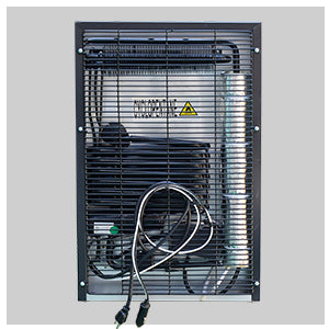 Smad Mini nevera con cerradura, refrigerador compacto para dormitorio,  oficina, sin ruido, 12 V/110 V, 1.0 pies cúbicos, color negro
