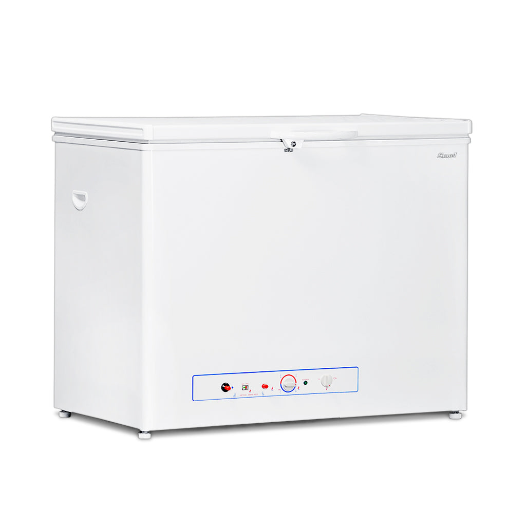 SMAD 2-in-1 Gas and Electric Freezer: 200L Capacity, -12°C Temperature, Easy to Clean, Adjustable Foot, Hanging Basket - Silent Operation, Eco-Friendly