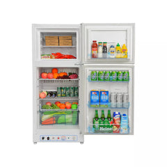 SMAD 190 Réfrigérateur Congélateur à Double Alimentation – GPL et Électrique, Silencieux et Économique pour les Camping-cars, Cabanes et Vies Hors-Réseau