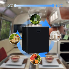 Réfrigérateur De Camping Smad 12V 46L - 2 Voies (DC/AC), Silencieux, Porte Réversible