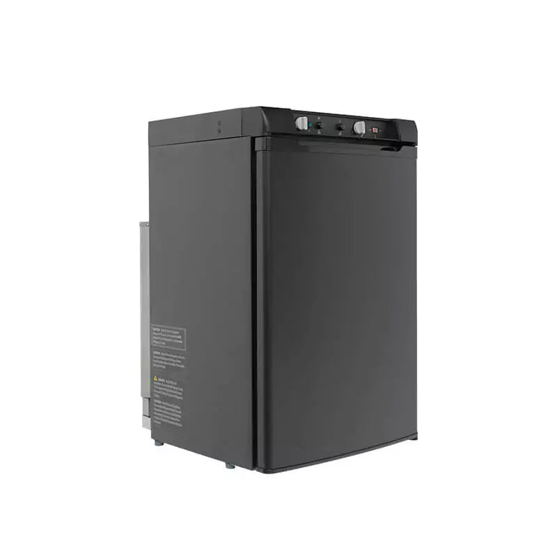 SMAD 100L Glacière Congélateur Portable 3 Voies - Grand Réfrigérateur Congélateur d'Absorption pour Caravanes et Camping-Cars - Alimentation AC/DC/GAZ, Réfrigérateur 0-10°C, Congélateur -12°C à 0°C, Éclairage LED, Porte Réversible