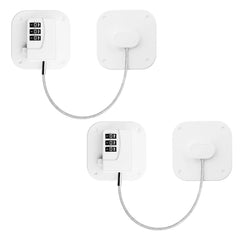 SMAD 2 Pack 18.8cm Cable Lock with 3-Digit Combination, Child Safety Lock for Refrigerators, Freezers, Cabinets and Drawers