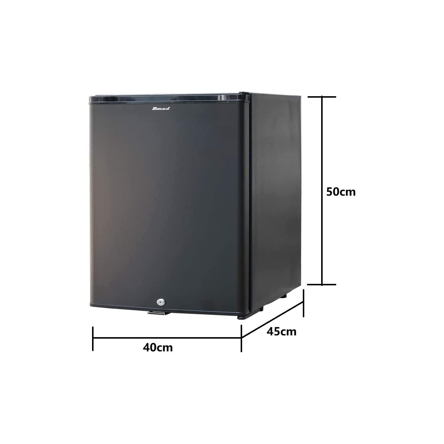 SMAD Mini Fridge - 30L Compact and Versatile Absorption Refrigerator with Lock for Home, Hotel, RV, Camping - AC/DC, 0-10℃, Quiet Cooling, Eco-Friendly, Reversible Door