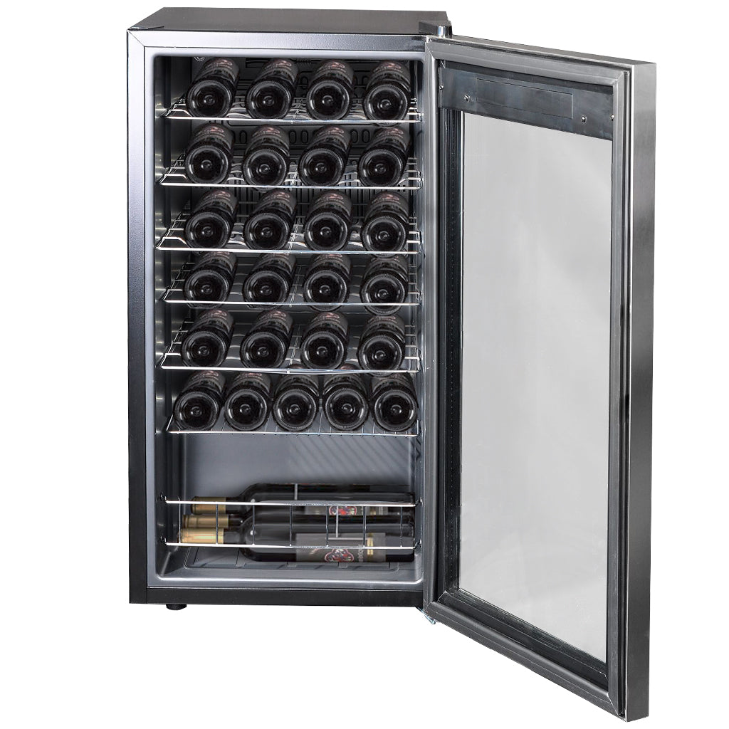 SMETA Weinkühlschrank, Weinkühlschränke 95 Liter 33 Flaschen